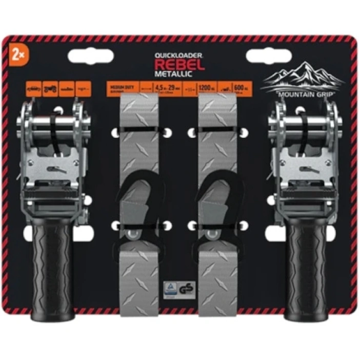 Ιμάντας Φορτίων Rebel Metallic 4.5m x 29m QLR1200MD-2PK Quickloader